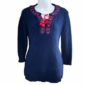 Tommy Bahama Eden Bay Tassel Tunic Sweater